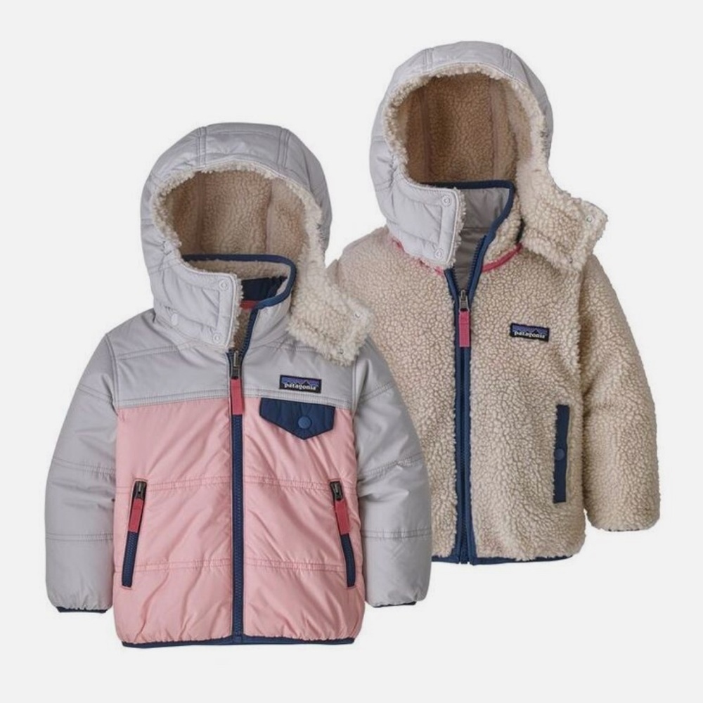 EUC Patagonia Kids Reversible Tribbles Hoody Puffer Jacket in size 12-18 months